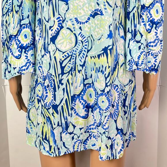 Lilly Pulitzer Benicia Cold Shoulder Lightweight Pullover/Dress Cover Up Tunic - Picture 8 of 10